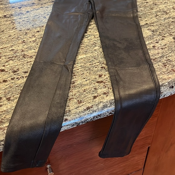 Spanx faux leather leggings worn once - Picture 5 of 5